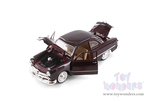 Showcasts® Collectibles - Ford Coupe Hardtop (1949, 1/24 scale diecast model car, Dark Brown) 77213D MAP: $19.99