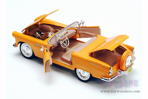 Showcasts® Collectibles - Ford Thunderbird Convertible (1956, 1/24 scale diecast model car, Yellow) 77215YL MAP: $22.99