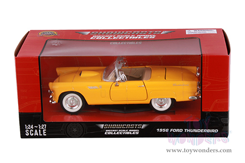 Showcasts® Collectibles - Ford Thunderbird Convertible (1956, 1/24 scale diecast model car, Yellow) 77215YL MAP: $22.99