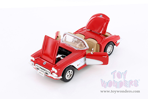 Showcasts® Collectibles - Chevy® Corvette® Convertible (1959, 1/24 scale diecast model car, Red) 77216RD MAP: $19.99