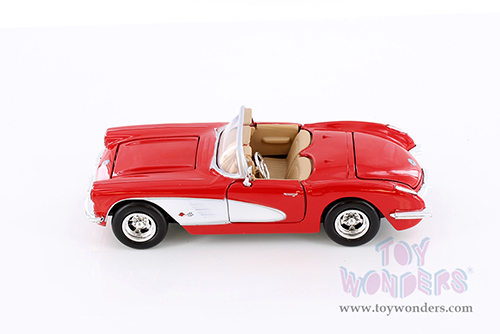 Showcasts® Collectibles - Chevy® Corvette® Convertible (1959, 1/24 scale diecast model car, Red) 77216RD MAP: $19.99