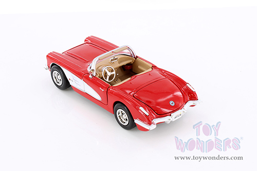 Showcasts® Collectibles - Chevy® Corvette® Convertible (1959, 1/24 scale diecast model car, Red) 77216RD MAP: $19.99