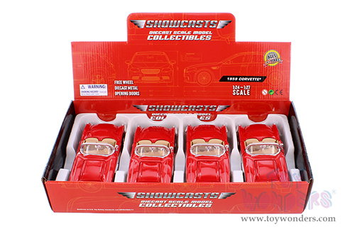 Showcasts® Collectibles - Chevy® Corvette® Convertible (1959, 1/24 scale diecast model car, Red) 77216RD MAP: $19.99