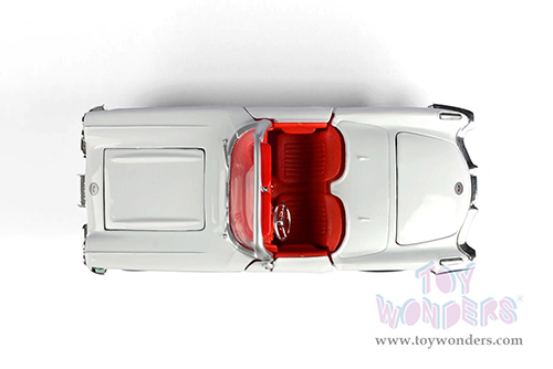 Showcasts® Collectibles - Chevy® Corvette® Convertible (1959, 1/24 scale diecast model car, White/Red interior) 77216WR MAP: $22.99