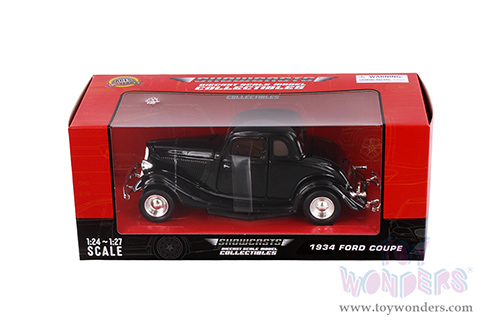 Showcasts® Collectibles - Ford Coupe Hardtop (1934, 1/24 scale diecast model car, Black) 77217BK MAP: $22.99