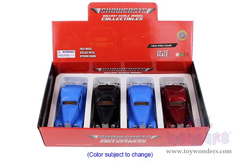 Showcasts® Collectibles - Ford Coupe Hardtop (1934, 1/24 scale diecast model car, Asstd.) 77217D MAP: $19.99