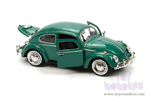 Showcasts® Collectibles - Volkswagen Beetle Hardtop (1966, 1/24 scale diecast model car, Green) 77223GN MAP: $19.99