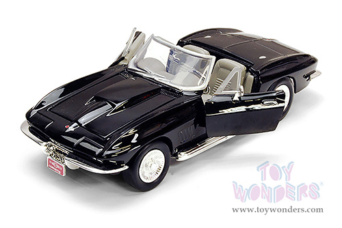Showcasts® Collectibles - Chevrolet® Corvette® Convertible (1967, 1/24 scale diecast model car, Black) 77224BK MAP: $22.99
