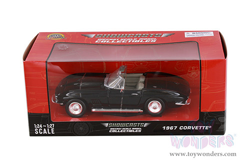 Showcasts® Collectibles - Chevrolet® Corvette® Convertible (1967, 1/24 scale diecast model car, Black) 77224BK MAP: $22.99