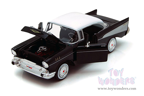 Showcasts® Collectibles - Chevy® Bel Air® Hardtop (1957, 1/24 scale diecast model car, Black) 77228BK MAP: $22.99