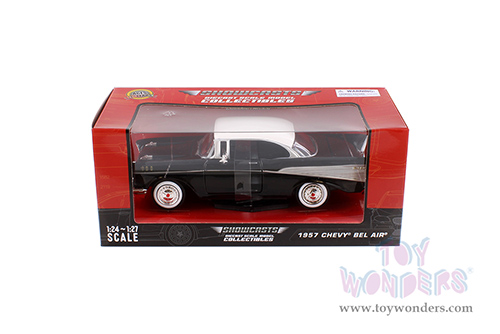 Showcasts® Collectibles - Chevy® Bel Air® Hardtop (1957, 1/24 scale diecast model car, Black) 77228BK MAP: $22.99
