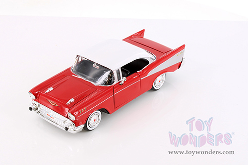 Showcasts® Collectibles - Chevy® Bel Air® Hard Top (1957, 1/24 scale diecast model car, Red) 77228R MAP: $22.99