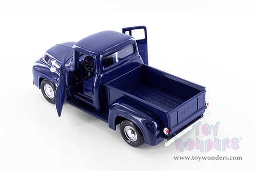 Showcasts® Collectibles - Ford F-100 Pickup Truck (1956, 1/24 scale diecast model car, Dark Blue) 77235BUD MAP: $19.99
