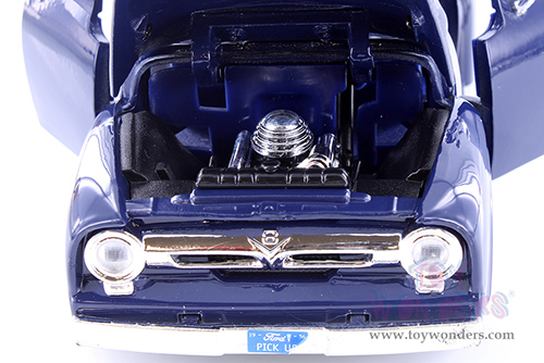 Showcasts® Collectibles - Ford F-100 Pickup Truck (1956, 1/24 scale diecast model car, Dark Blue) 77235BUD MAP: $19.99