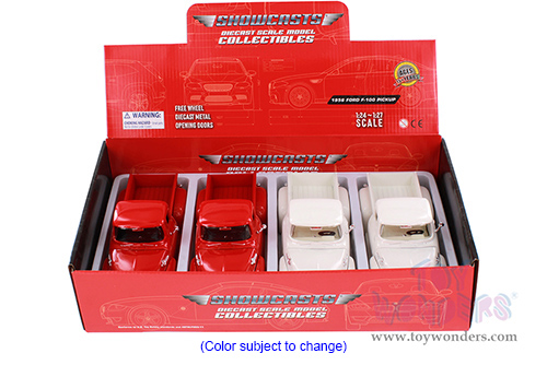 Showcasts® Collectibles - Ford F-100 Pickup Truck (1956, 1/24 scale diecast model car, Asstd.) 77235D MAP: $19.99