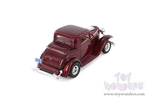 Showcasts® Collectibles - Ford Coupe V8 3-Window Coupe (1932, 1/24 scale diecast model car, Asstd.) 77251D MAP: $19.99