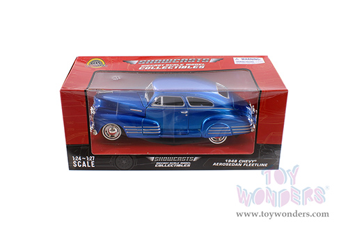 Showcasts® Collectibles - Chevy® Aerosedan Fleetline Hardtop  (1948, 1/24 scale diecast model car, Blue) 77266BU MAP: $22.99