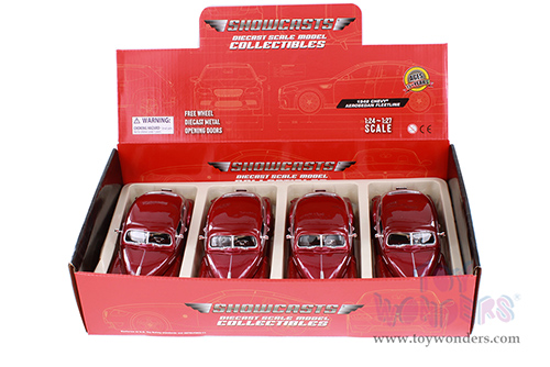 Showcasts® Collectibles - Chevy® Aerosedan Fleetline Hardtop  (1948, 1/24 scale diecast model car, Metallic Red) 77266RD MAP: $19.99