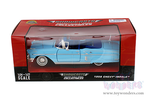 Showcasts® Collectibles - Chevrolet® Impala™ Convertible (1958, 1/24 scale diecast model car, Light Blue) 77267LRBU MAP: $22.99
