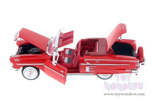 Showcasts® Collectibles - Chevrolet® Impala™ Convertible (1958, 1/24 scale diecast model car, Red) 77267R MAP: $22.99