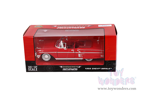 Showcasts® Collectibles - Chevrolet® Impala™ Convertible (1958, 1/24 scale diecast model car, Red) 77267R MAP: $22.99