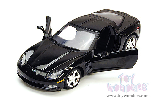 Showcasts® Collectibles - Chevy Corvette C6 Hardtop (2005, 1/24 scale diecast model car, Black) 77270BK MAP: $22.99