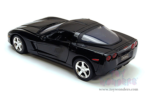 Showcasts® Collectibles - Chevy Corvette C6 Hardtop (2005, 1/24 scale diecast model car, Black) 77270BK MAP: $22.99