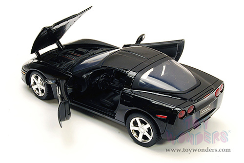 Showcasts® Collectibles - Chevy Corvette C6 Hardtop (2005, 1/24 scale diecast model car, Black) 77270BK MAP: $22.99