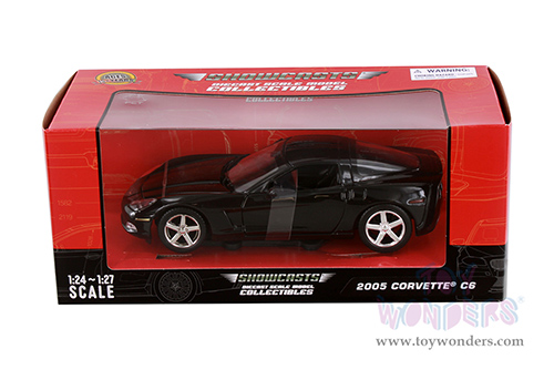 Showcasts® Collectibles - Chevy Corvette C6 Hardtop (2005, 1/24 scale diecast model car, Black) 77270BK MAP: $22.99