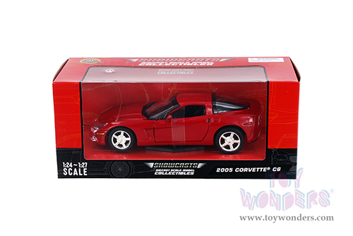 Showcasts® Collectibles - Chevy Corvette C6 Hardtop (2005, 1/24 scale diecast model car, Red) 77270R MAP: $22.99