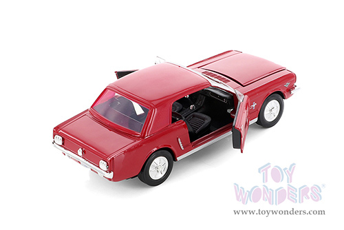 Showcasts® Collectibles - Ford Mustang Hardtop (1964 ½, 1/24 scale diecast model car, Red) 77273RD MAP: $16.99