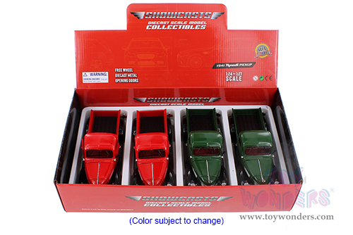 Showcasts® Collectibles - Plymouth Pickup Truck (1941, 1/24 scale diecast model car, Asstd.) 77278D MAP: $19.99