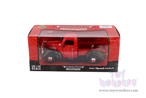 Showcasts® Collectibles - Plymouth Pickup (1941, 1/24 scale diecast model car, Red) 77278R MAP: $22.99