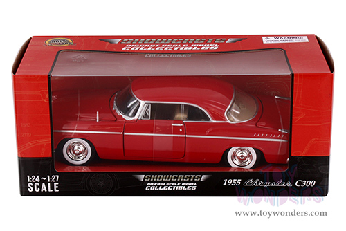 Showcasts® Collectibles - Chrysler C300 Hardtop (1955, 1/24 scale diecast model car, Red) 77302R MAP: $22.99