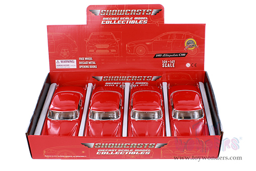 Showcasts® Collectibles - Chrysler C300 Hardtop (1955, 1/24 scale diecast model car, Red) 77302RD MAP: $19.99