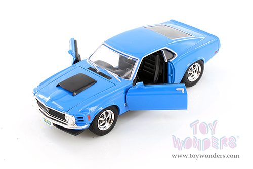 Showcasts® Collectibles - Ford Mustang Boss 429 Hardtop (1970, 1/24 scale diecast model car, Blue) 77303BU MAP: $22.99