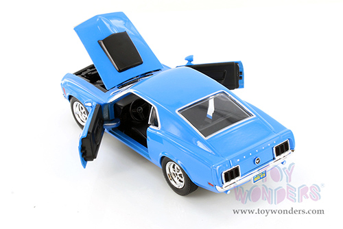 Showcasts® Collectibles - Ford Mustang Boss 429 Hardtop (1970, 1/24 scale diecast model car, Blue) 77303BU MAP: $22.99