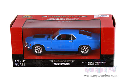 Showcasts® Collectibles - Ford Mustang Boss 429 Hardtop (1970, 1/24 scale diecast model car, Blue) 77303BU MAP: $22.99