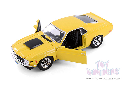Showcasts® Collectibles - Ford Mustang Boss 429 Hardtop (1970, 1/24 scale diecast model car, Yellow) 77303YL MAP: $22.99