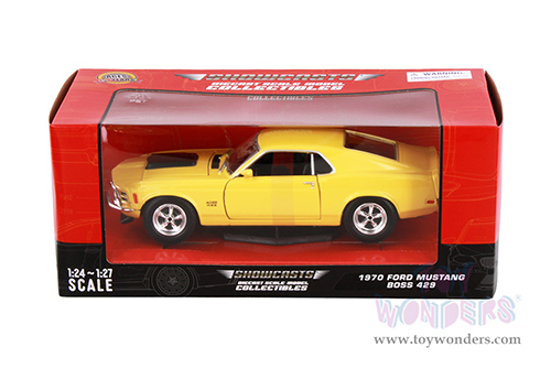 Showcasts® Collectibles - Ford Mustang Boss 429 Hardtop (1970, 1/24 scale diecast model car, Yellow) 77303YL MAP: $22.99