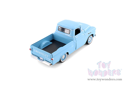 Showcasts® Collectibles - Chevy® Apache™ Fleetside Pickup Truck (1958, 1/24 scale diecast model car, Light Blue) 77311BU MAP: $22.99