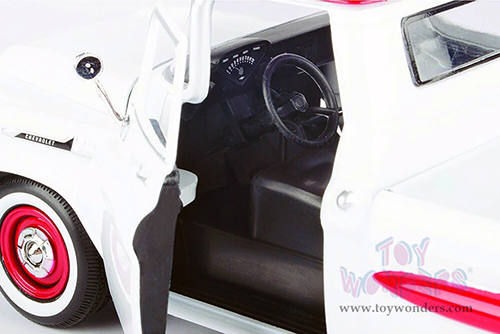 Showcasts® Collectibles - Chevrolet® Apache Fleetside Pickup Truck (1958, 1/24 scale diecast model car, White/Red) 77311W MAP: $22.99