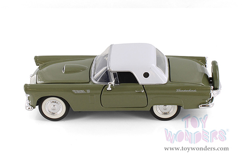 Showcasts® Collectibles - Ford Thunderbird Closed Convertible (1956, 1/24 scale diecast model car, Green) 77312GN MAP: $22.99