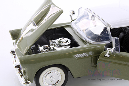 Showcasts® Collectibles - Ford Thunderbird Closed Convertible (1956, 1/24 scale diecast model car, Green) 77312GN MAP: $22.99