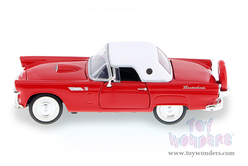 Showcasts® Collectibles - Ford Thunderbird Closed Convertible (1956, 1/24 scale diecast model car, Red) 77312R MAP: $22.99