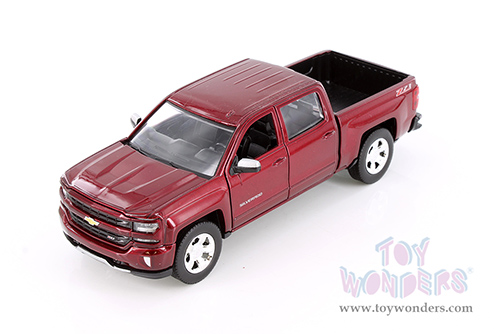 Showcasts® Collectibles - Chevy® Silverado™ 1500 LT Z71 Crew Cab Truck (2017, 1/27 scale diecast model car, Asstd.) 77348D MAP: $19.99