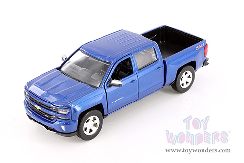 Showcasts® Collectibles - Chevy® Silverado™ 1500 LT Z71 Crew Cab Truck (2017, 1/27 scale diecast model car, Asstd.) 77348D MAP: $19.99