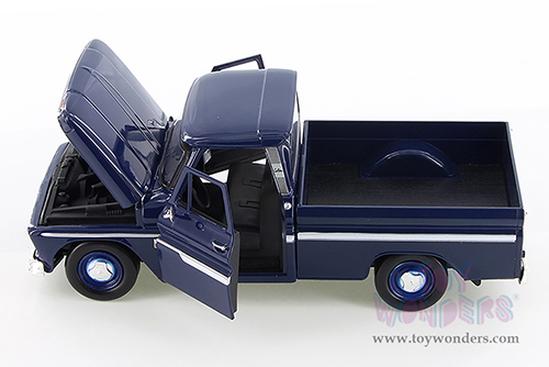 Showcasts® Collectibles - Chevy® C10 Fleetside™ Pickup (1966, 1/24 scale diecast model car, Dark Blue) 77355BU MAP: $22.99