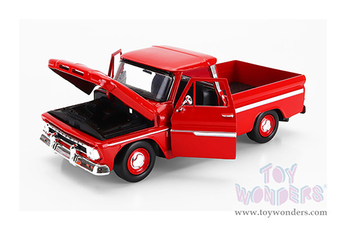 Showcasts® Collectibles - Chevy® C10 Fleetside™ Pickup (1966, 1/24 scale diecast model car, Red) 77355R MAP: $22.99