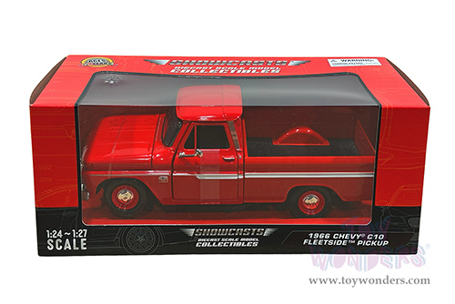 Showcasts® Collectibles - Chevy® C10 Fleetside™ Pickup (1966, 1/24 scale diecast model car, Red) 77355R MAP: $22.99